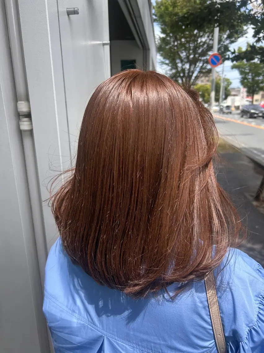 ミディアム 福島 楓のヘアスタイル