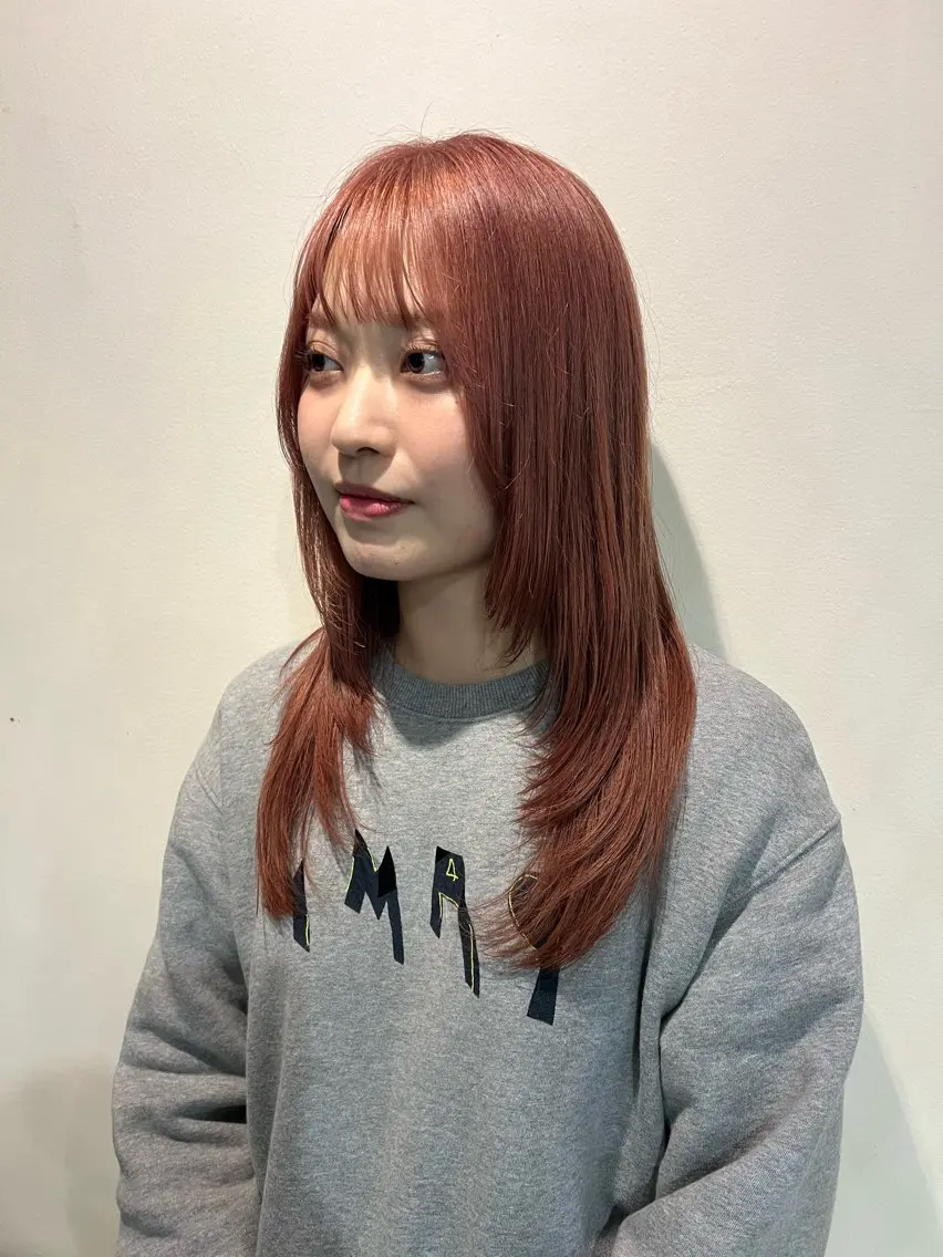 セミロング カット ヘアカラー トリートメント yuuna. 🪽のヘアスタイル