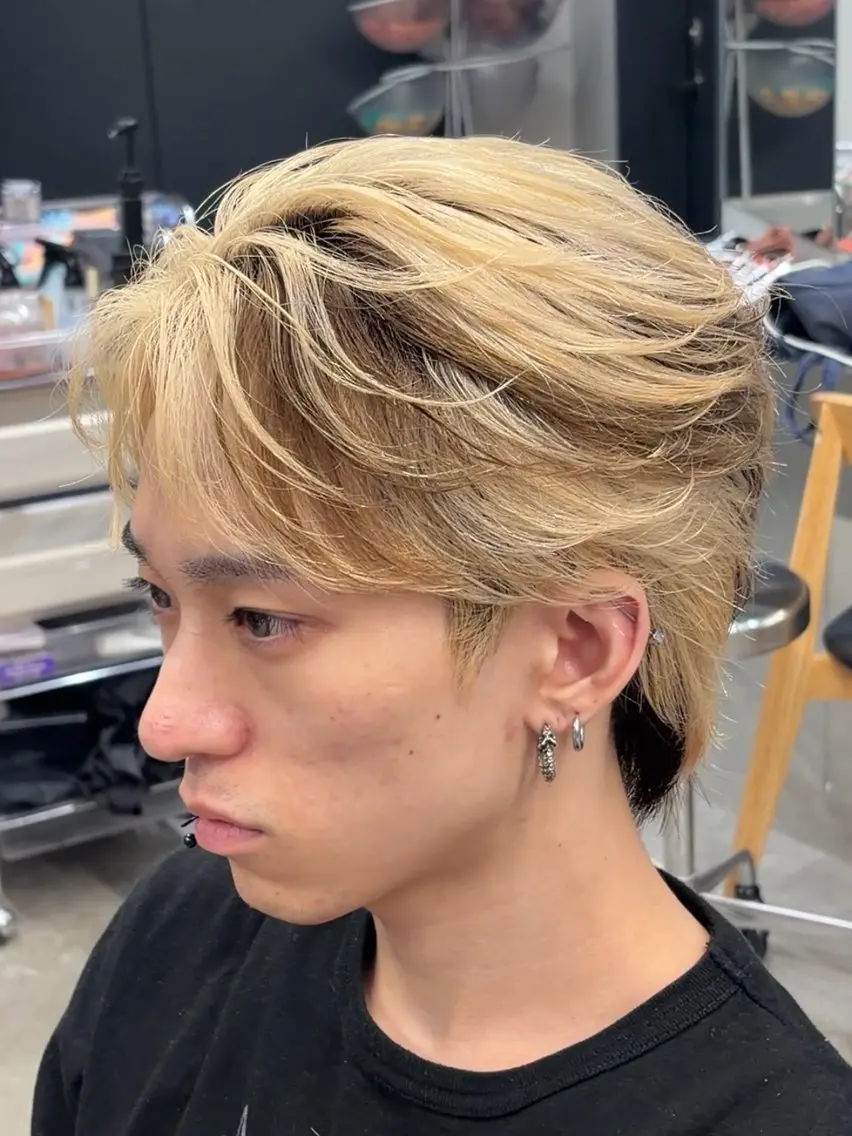 ショート パーマ メンズ フェザーパーマ メンズパーマ カット パーマ パーマ特化 神谷和輝のヘアスタイル