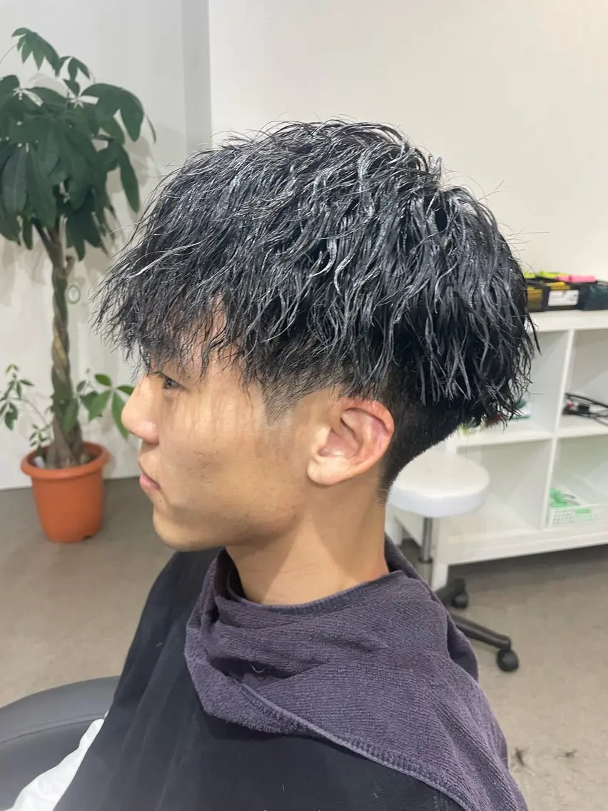 パーマ メンズ 杉浦 穏 BLEACHi 安城のヘアスタイル