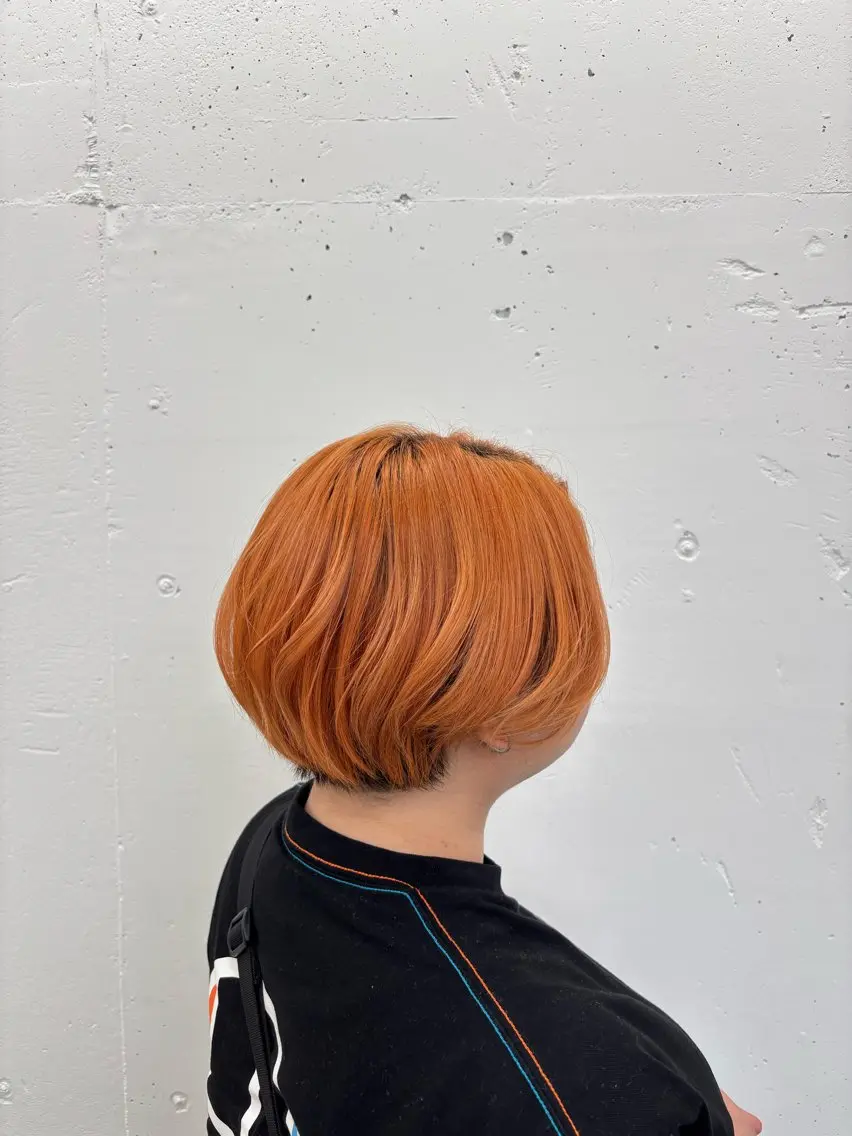 ショート カラー オレンジ 🌼あいり🌼 JILLSTUDIOのヘアスタイル