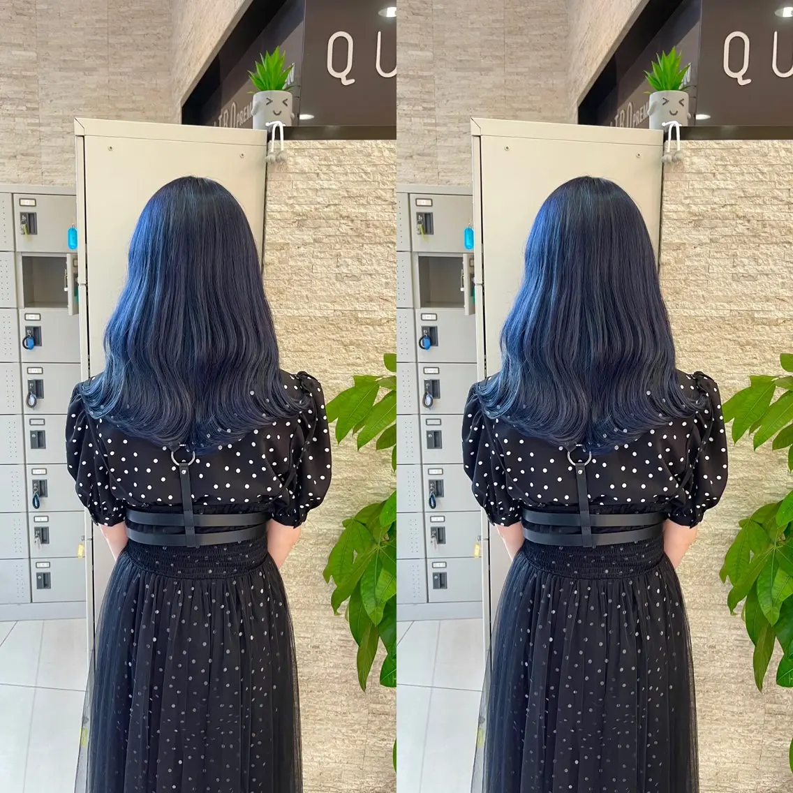 ロング カット ヘアカラー トリートメント Y Uのヘアスタイル