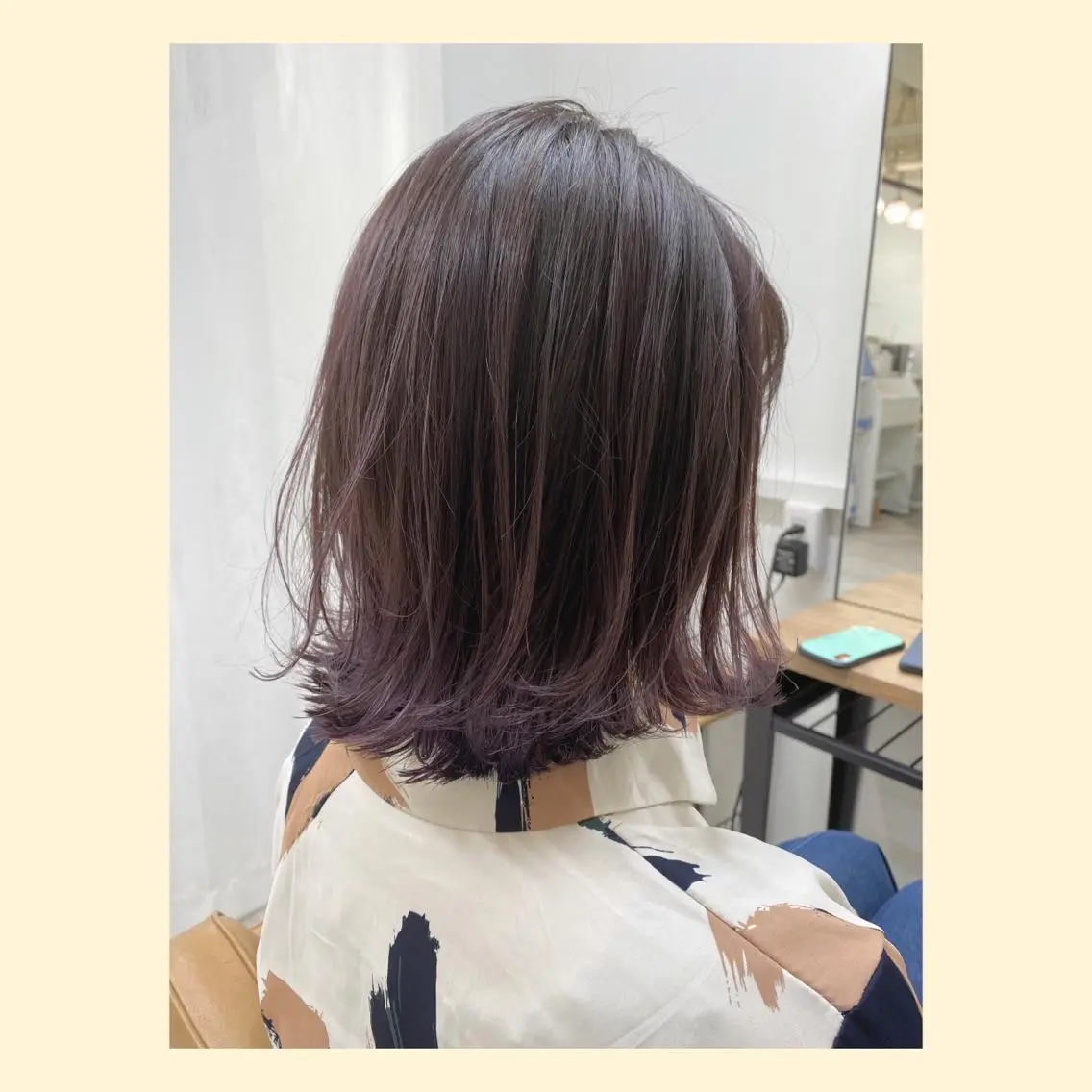 ミディアム ショートボブ ボブ ハイライト 髪質改善 レイヤーカット ヘアカラー トリートメント 🌈ショート/レイヤ ーカット/中村崇宏のヘアスタイル