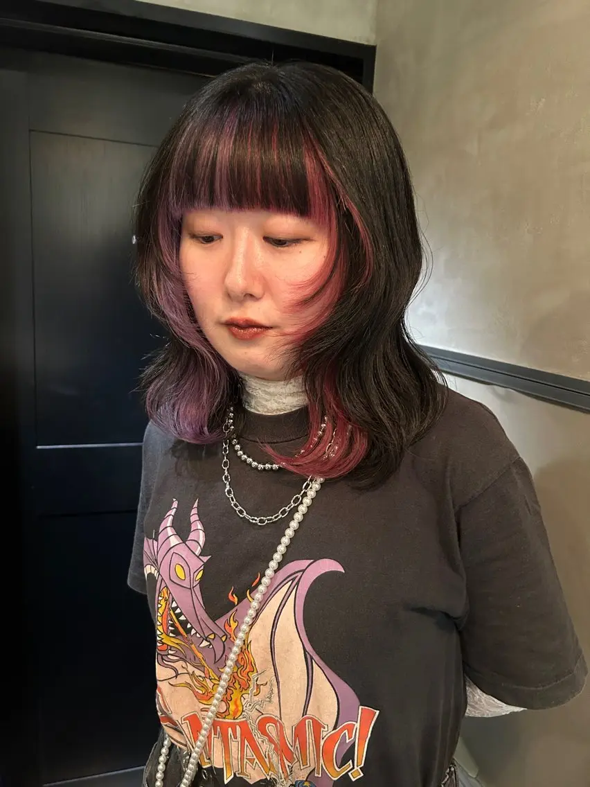 ミディアム カラー ヘアカラー トリートメント デザイン/アレンジ ❤︎イシイレイのヘアスタイル