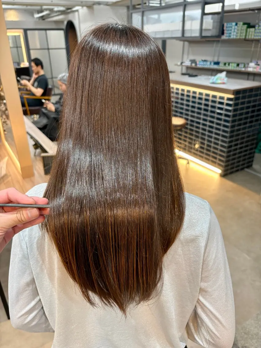 ロング 髪質改善 縮毛矯正 トリートメント トリートメント 💎艶髪／縮毛特化 世麗💎のヘアスタイル