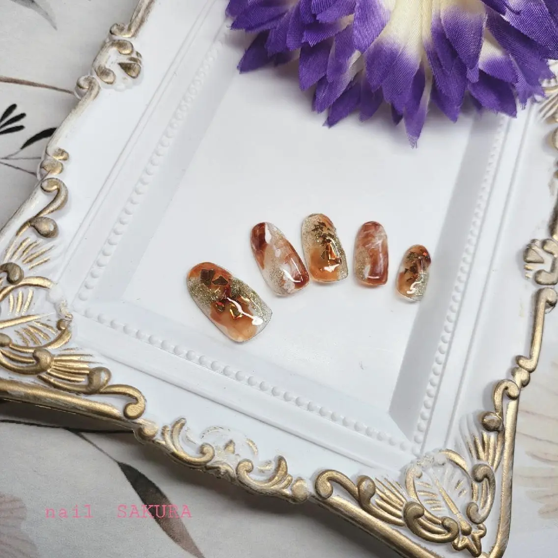 ネイル キラキラネイル ニュアンスネイル ネイルチップ nailSAKURA さとうゆきえのネイルデザイン