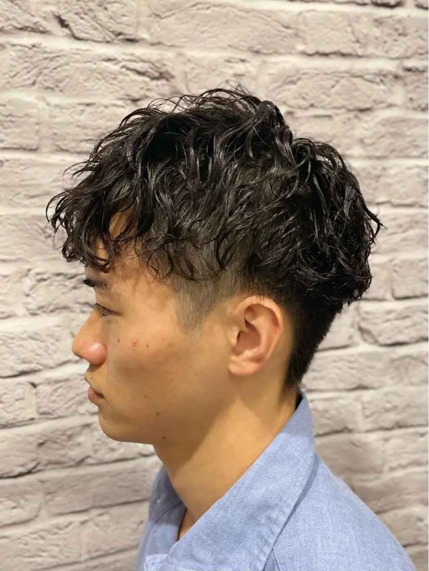 パーマ メンズ マッシュ メンズパーマ ツーブロック スパイラルパーマ メンズカット特化💈 遠山泰輝のヘアスタイル