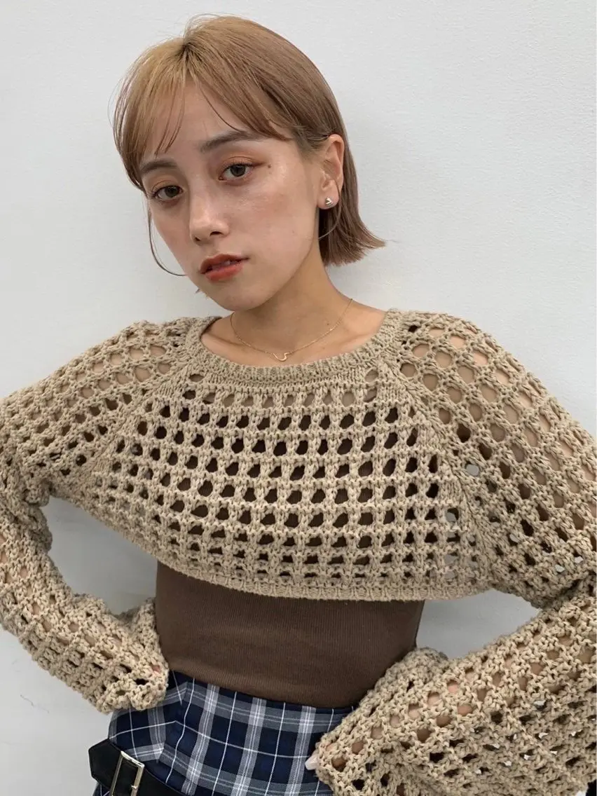 ショート カラー ヘアカラー 夢 菜のヘアスタイル