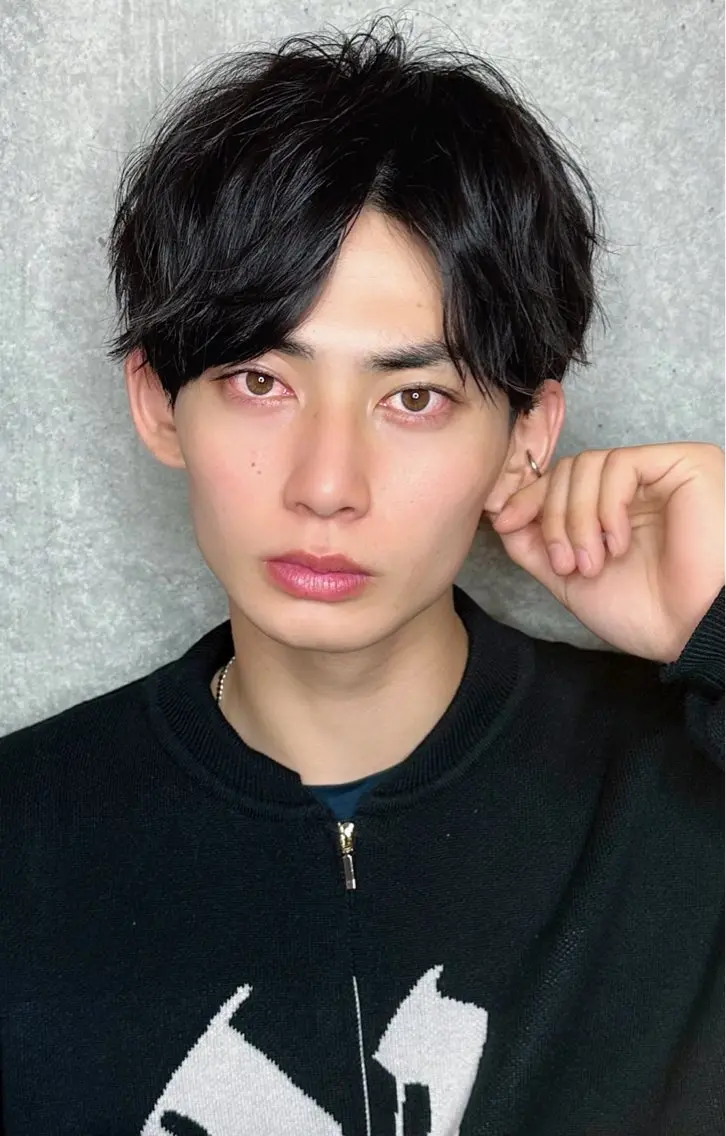 ショート パーマ メンズ カット パーマ トリートメント 根津、表参道2店舗 店長　内見 加瑞磨のヘアスタイル