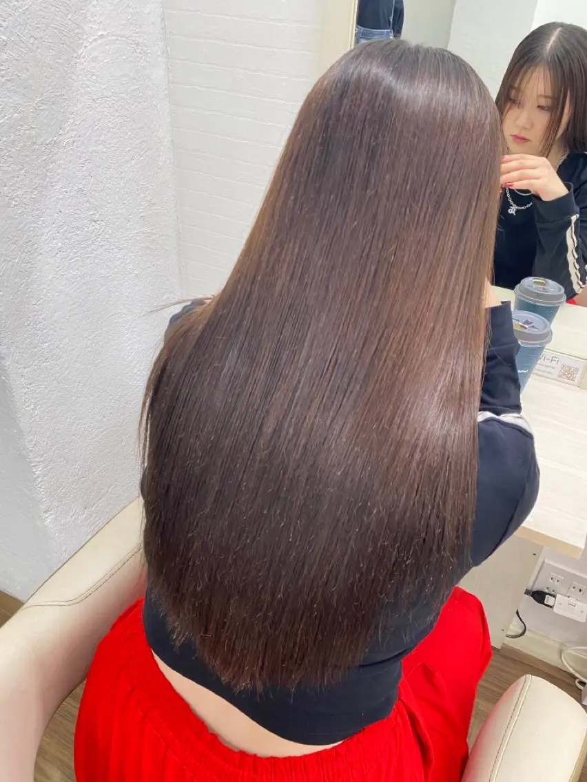 ロング 髪質改善 トリートメント トリートメント GLOSS 心斎橋 山上のヘアスタイル