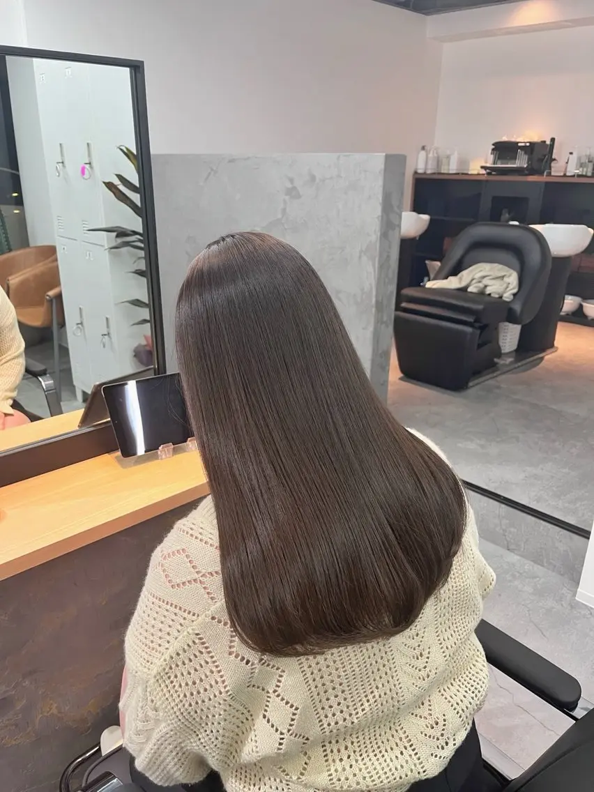 ロング カラー カット 縮毛矯正 hair salon SILLO.のヘアスタイル