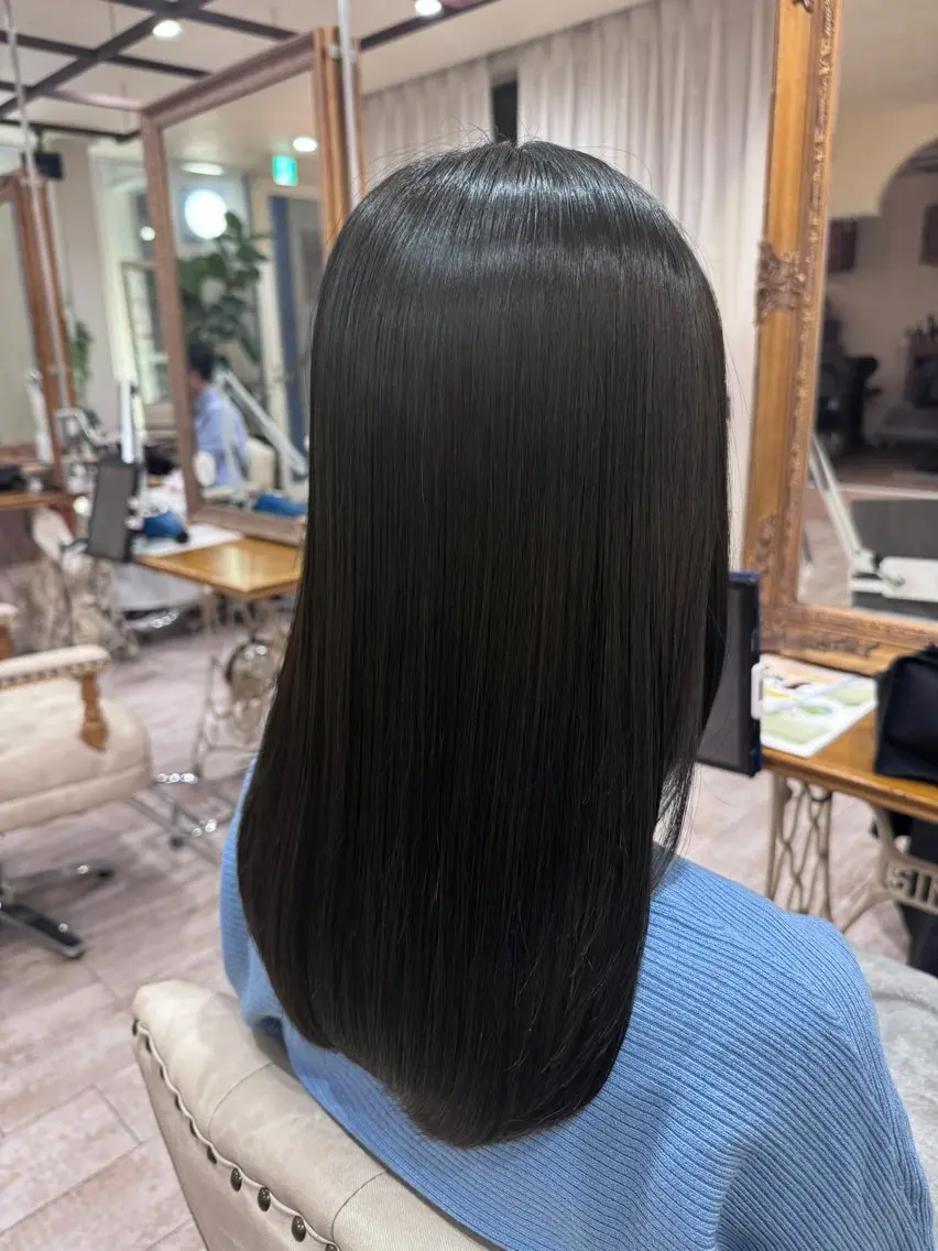 ロング カラー 髪質改善 レイヤーカット カット ヘアカラー トリートメント 新越谷noble店長 松本拓也▶◀*.のヘアスタイル