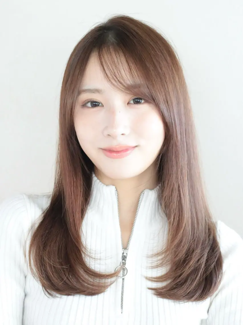 セミロング カラー カット ヘアカラー トリートメント 髙木美緒🌿 レイヤー/アレンジのヘアスタイル