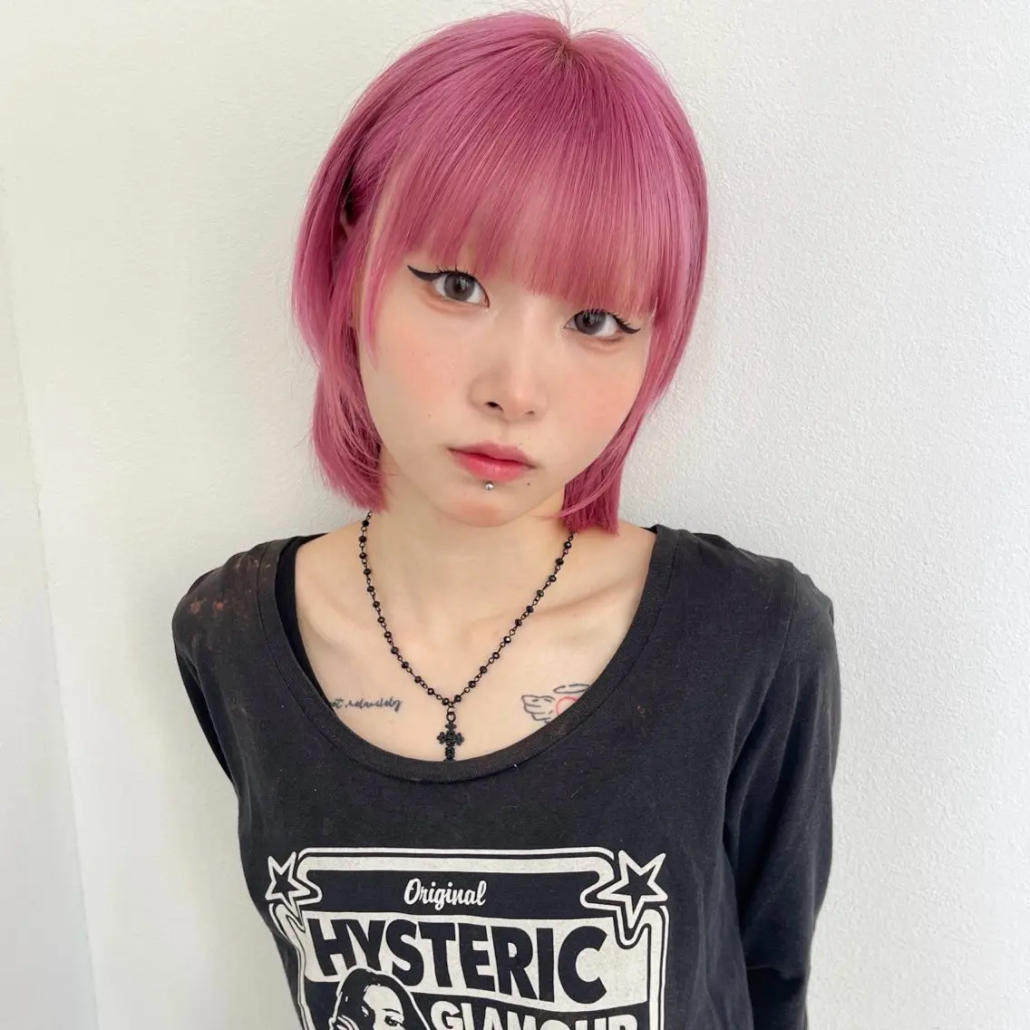 ミディアム カラー ヘアカラー トリートメント 🎀ミルクティー/暖 色×レイヤー/マリアのヘアスタイル