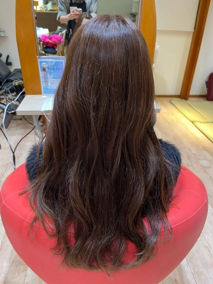 ロング カラー ブラウンカラー ナチュラルブラウン 橋本 佑哉のヘアスタイル