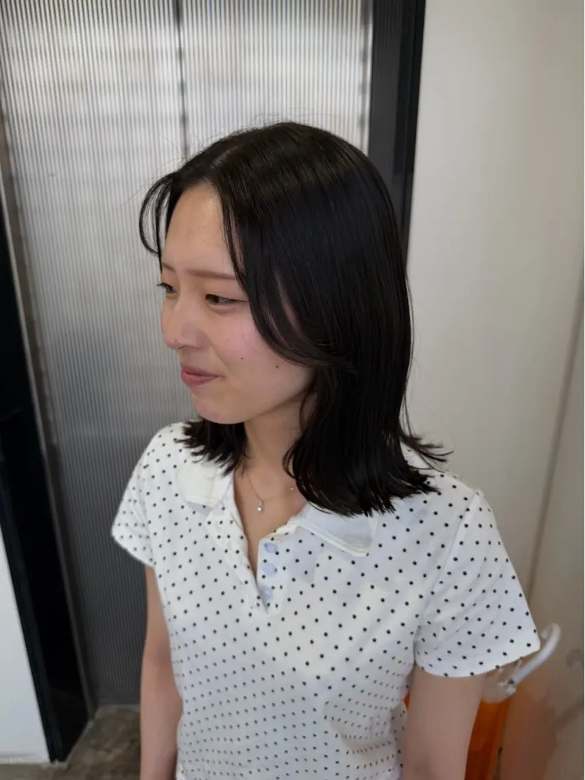 ミディアム カット ヘアカラー 透明感カラー /sayakaのヘアスタイル