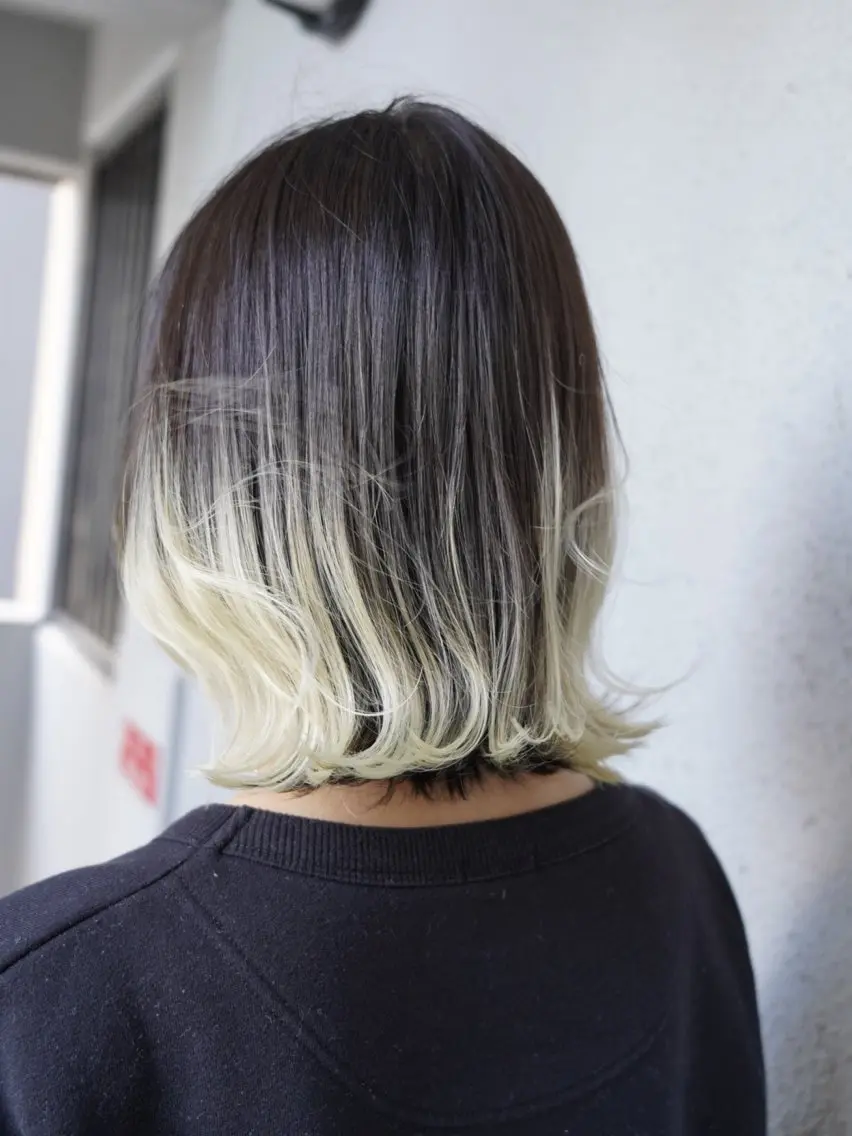 ミディアム カラー グラデーションカラー ハイトーンカラー ヘアカラー トリートメント 城　健太郎 💎ハイトーンのヘアスタイル