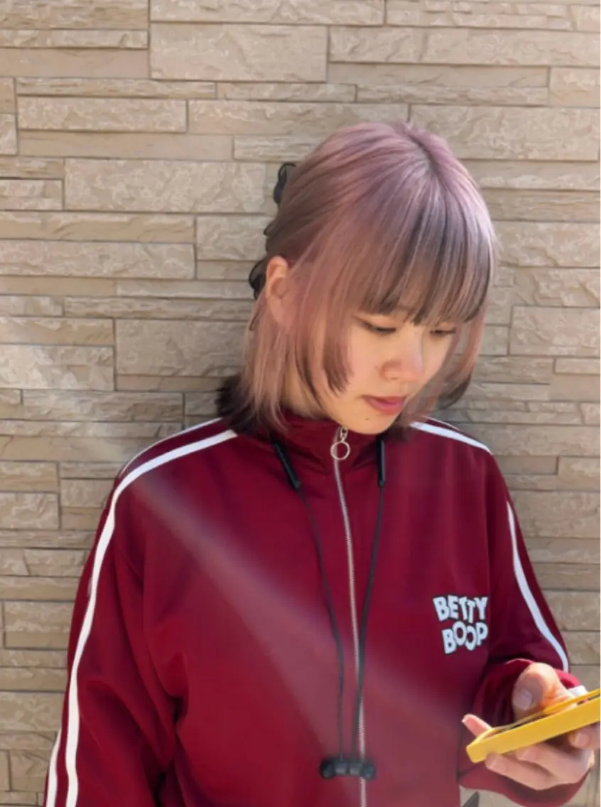 ミディアム カラー ヘアカラー トリートメント レイヤー/似合わせ &透明感カラーYUIのヘアスタイル
