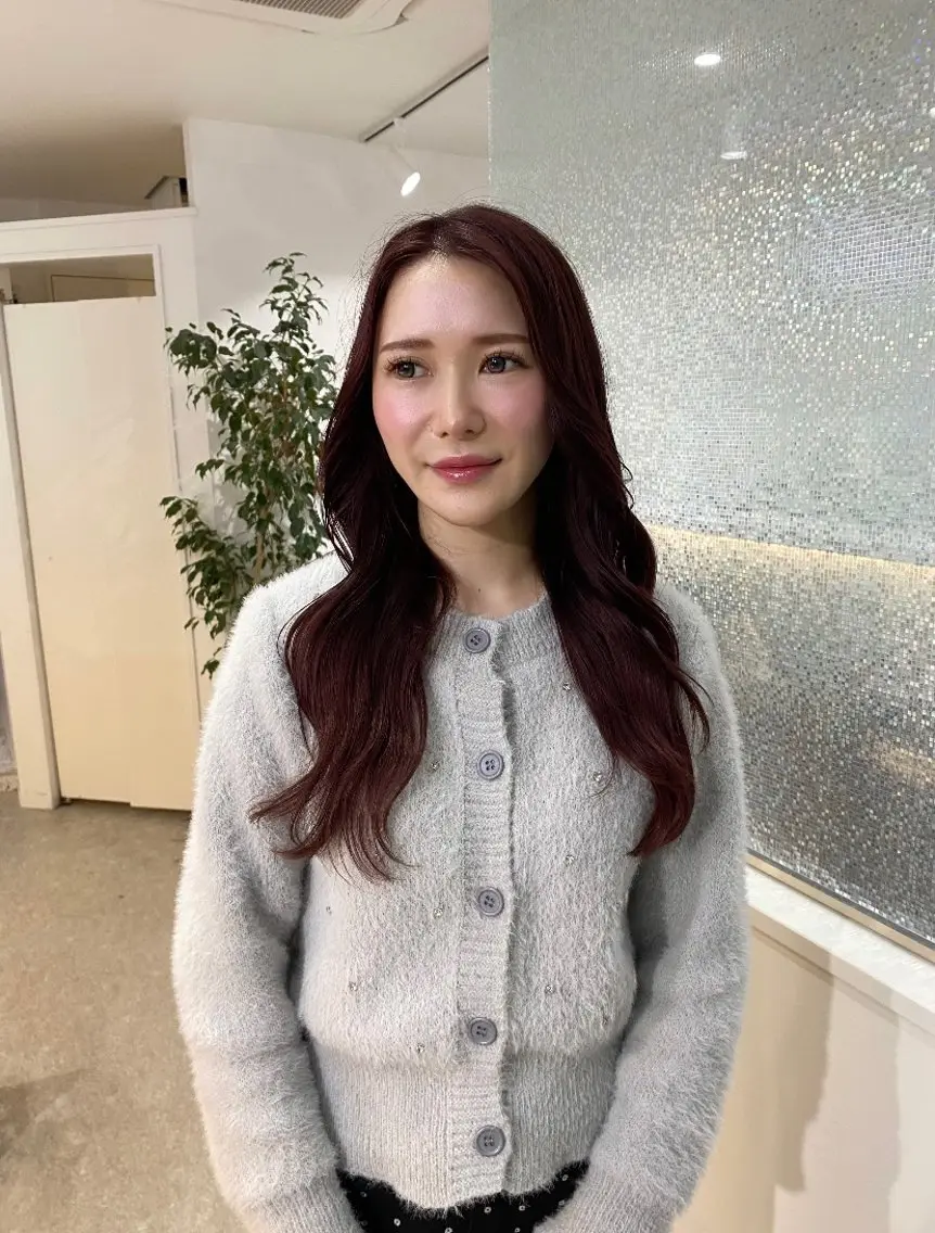 カラー ヘアカラー トリートメント RISAKO レイヤーカット🎀のヘアスタイル