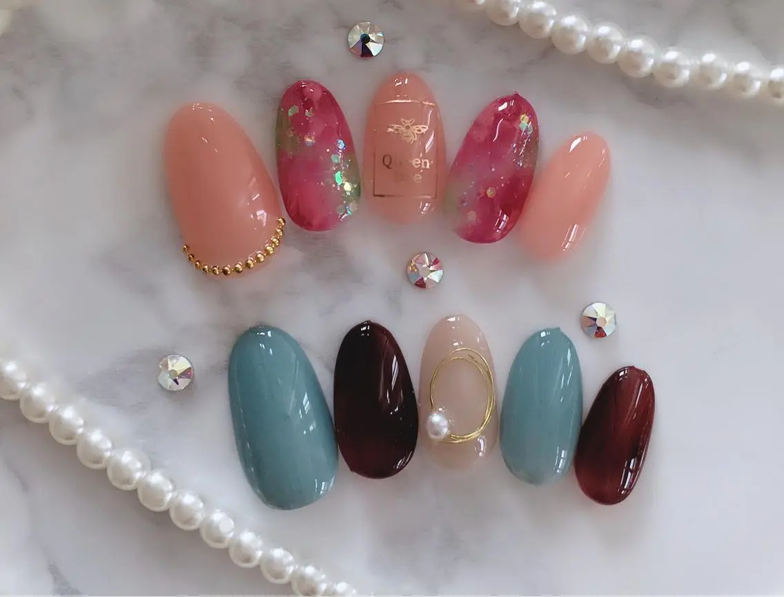 ネイル アートネイル シンプルネイル HALU ハルのネイルデザイン