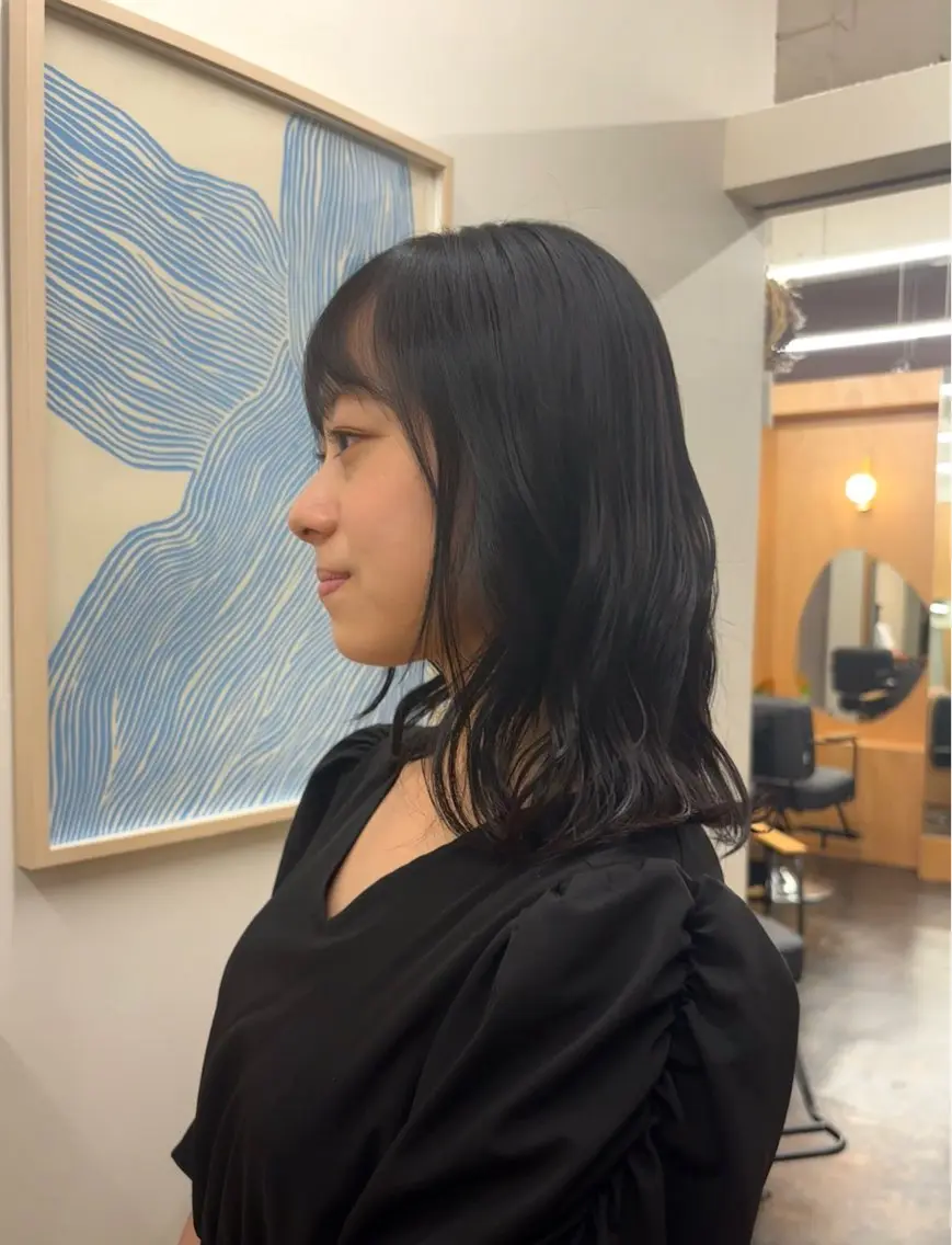 ミディアム カラー ヘアカラー pazu🪡 透明感カラー⟡.·のヘアスタイル