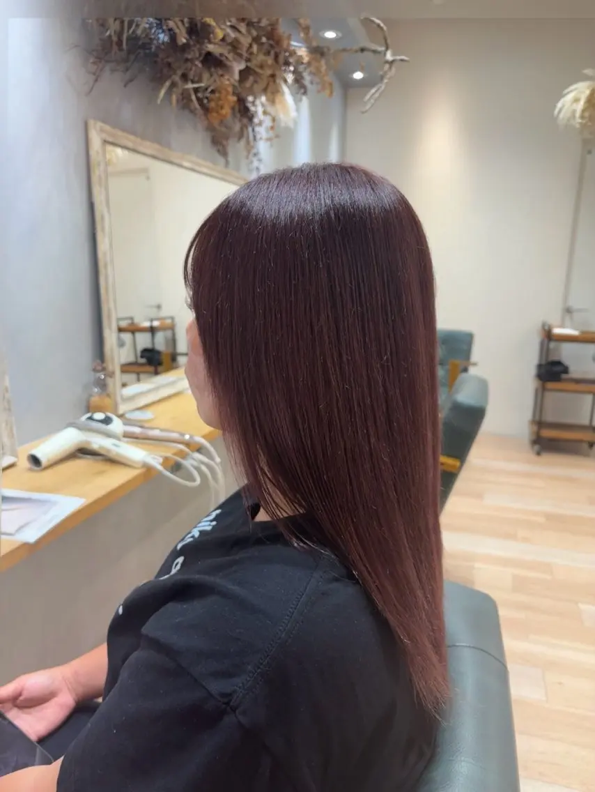 ミディアム ヘアカラー 中島 心暖のヘアスタイル