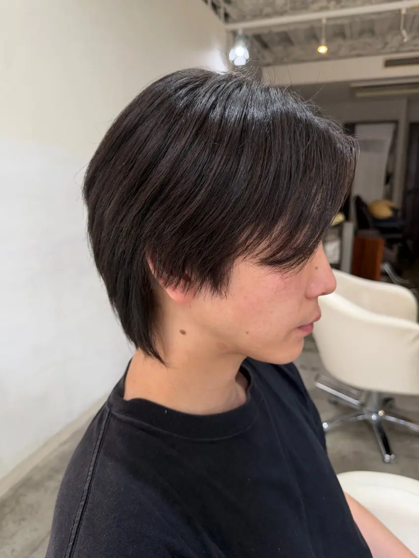 メンズ マッシュウルフ マッシュ メンズウルフカット ウルフカット カット makoto 池袋 Roji ブリーチのヘアスタイル