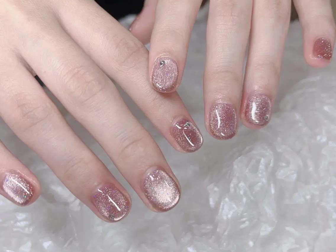 ネイル フラッシュネイル フラッシュマグ マグネットネイル Angela nail💓のネイルデザイン