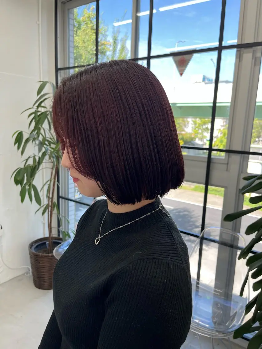 ミディアム カラー レッドカラー 🫧‪Ameri🫧 Emma ecoleのヘアスタイル
