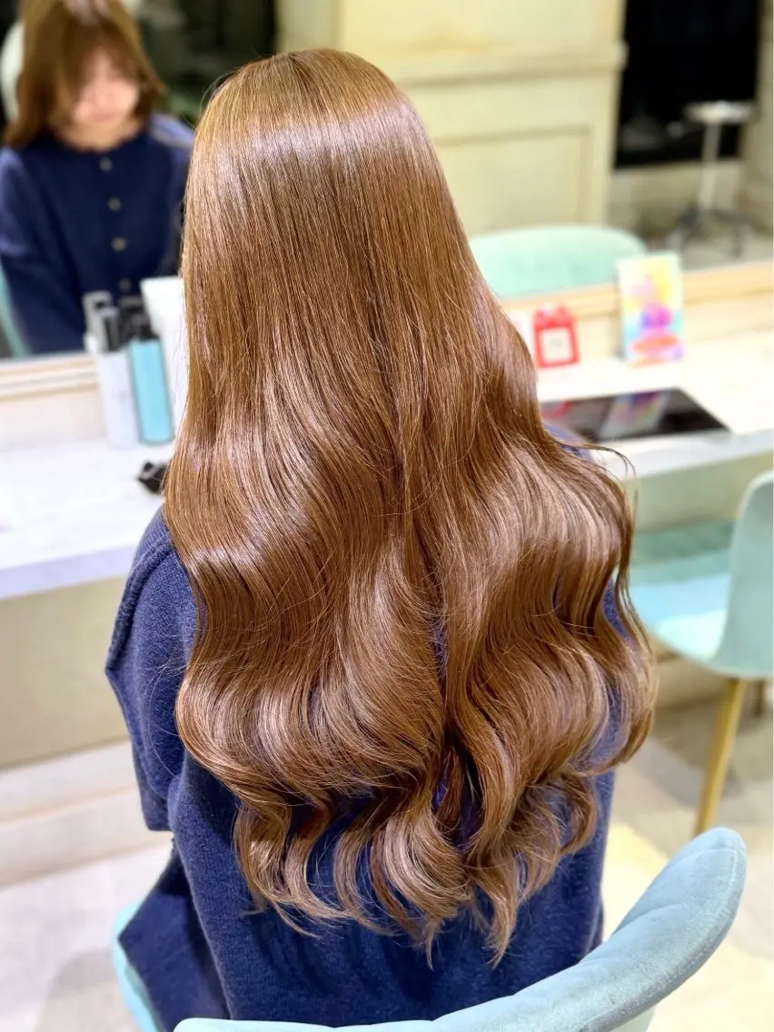 カラー ヘアカラー トリートメント 透明感ツヤカラー/ ゆうな💙のヘアスタイル