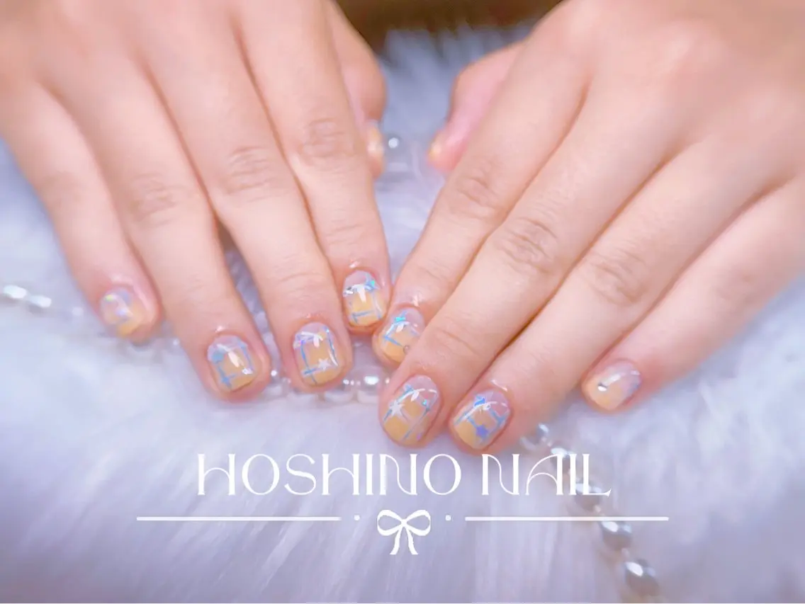 ネイル HOSHINO NAIL_長さだしのネイルデザイン