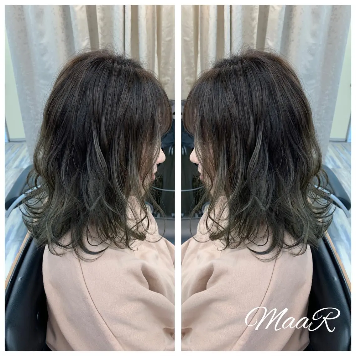 ミディアム カラー Asuka Mabuchiのヘアスタイル
