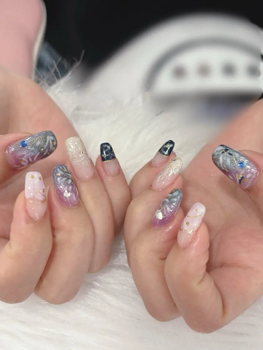 ネイル ハンドネイル 梅島の ネイル屋さんのネイルデザイン