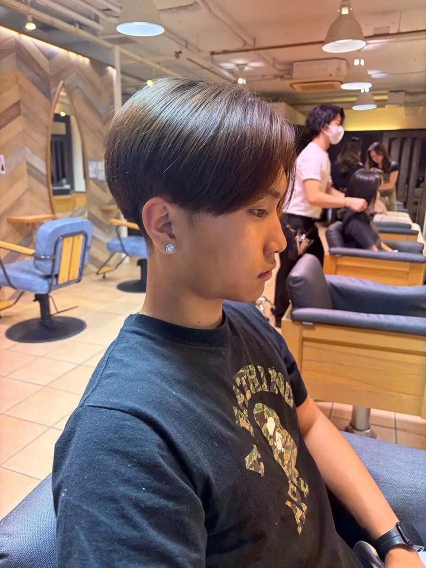 ショート カット ボブカット艶髪 矯正濱川響太のヘアスタイル