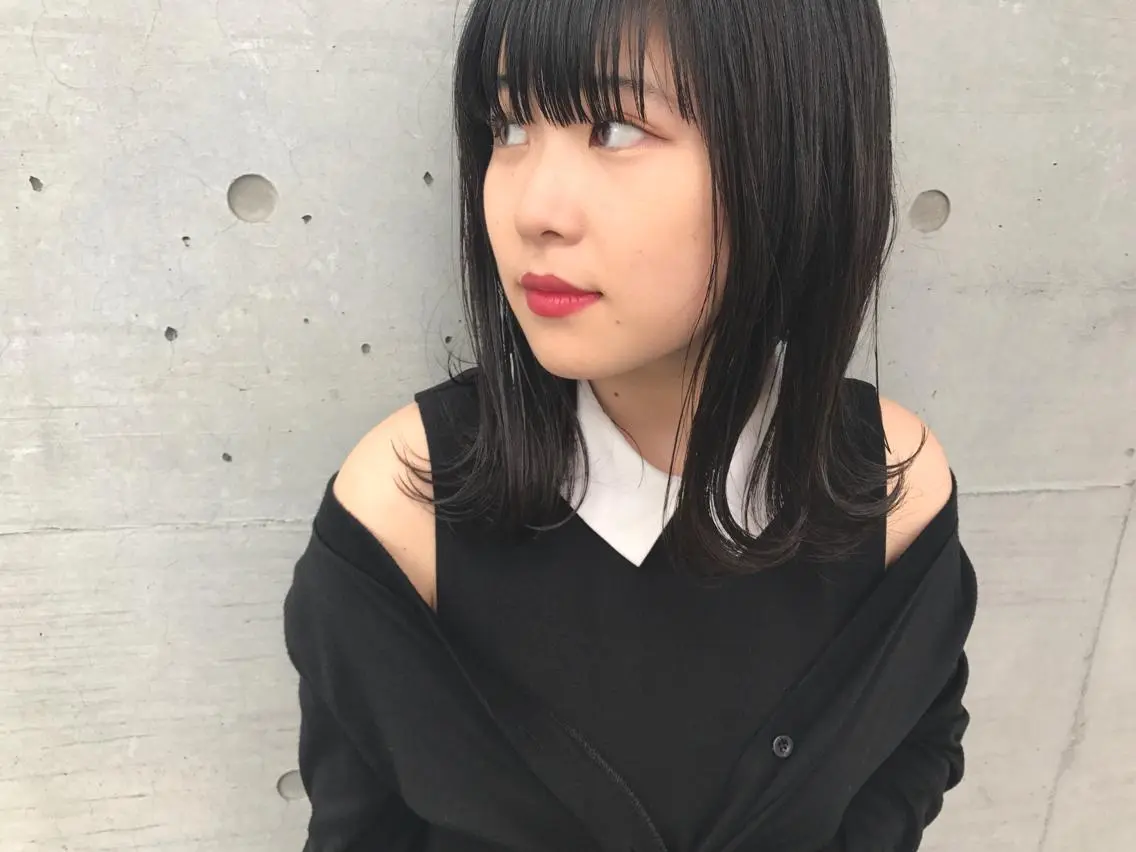 ミディアム カラー potato nanacoのヘアスタイル