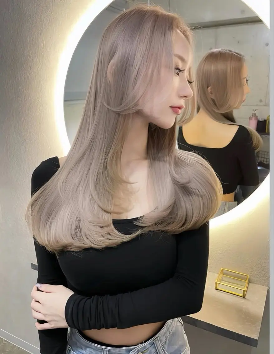 ロング レイヤーカット カット ayano ♡のヘアスタイル