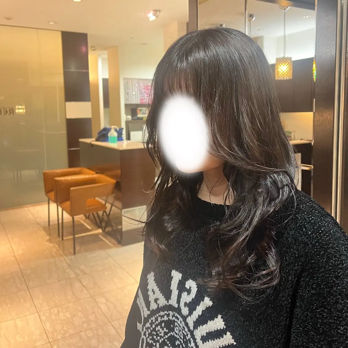 ロング 顔周りカット レイヤーカット カット ヘアカラー タナカ Tanakaのヘアスタイル