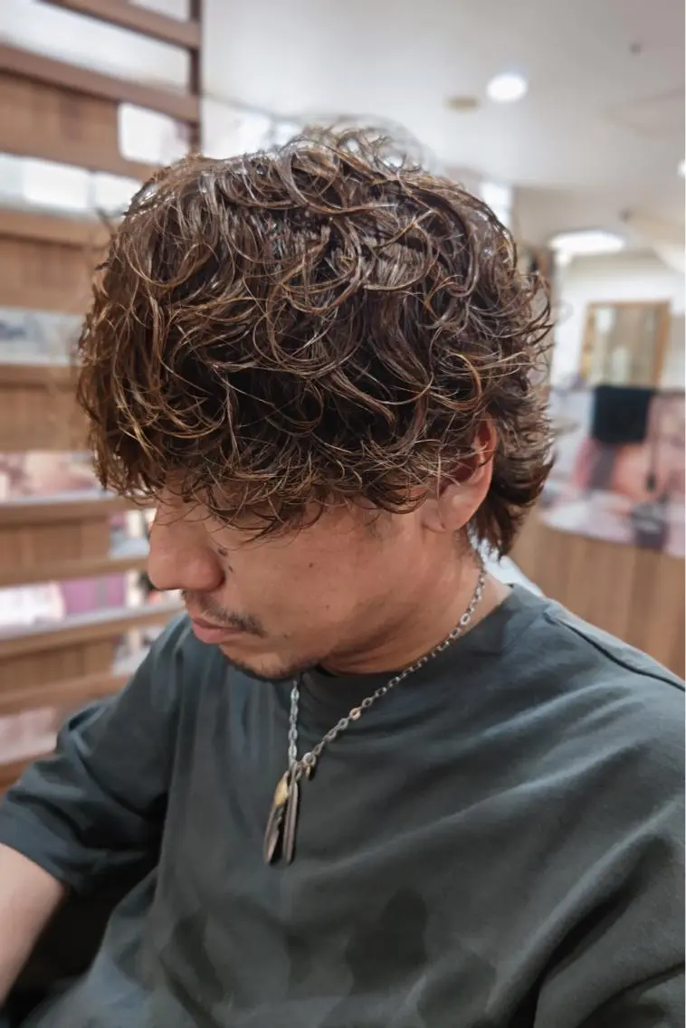 メンズパーマの写真