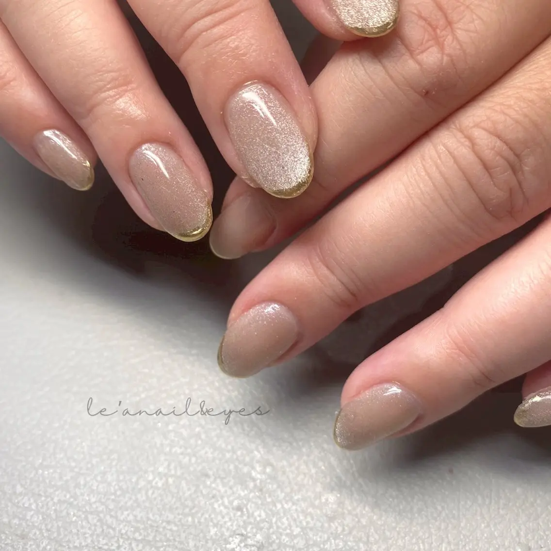 ネイル フレンチネイル マグネットネイル ミラーネイル ハンドネイル Le'a nail&eyesのマツエク・マツパデザイン