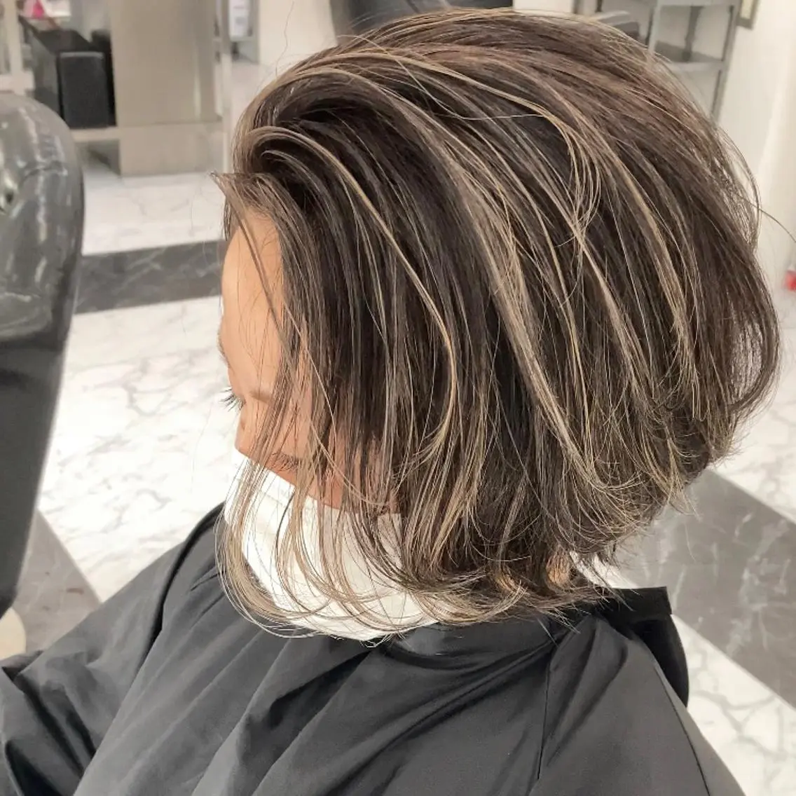 ミディアム カラー パーマ ヘアアレンジ メンズ キッズ ネイル マツエク・マツパ メンズハイライト メンズインナーカラー ハイライトカラー インナーカラー ハイライト カット ヘアカラー トリートメント ヘアセット 圧倒的なクォリティ✨ waku 岡崎店のヘアスタイル