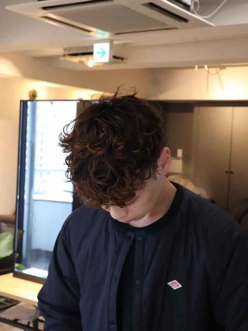 ショート メンズパーマ梅田 ・川副史晶のヘアスタイル