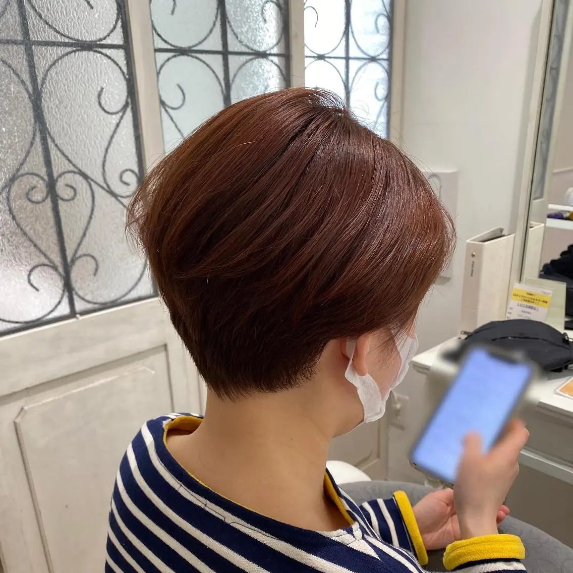 ショート カラー メンズ キッズ ショートボブ メンズショート ボブ ショートヘア ✂︎ショート、ボブ、 レイヤー🩵YUMIのヘアスタイル