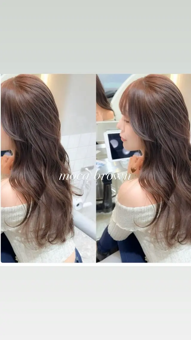 ロング カラー ヘアカラー トリートメント 【艶カラー】 じゅりのヘアスタイル