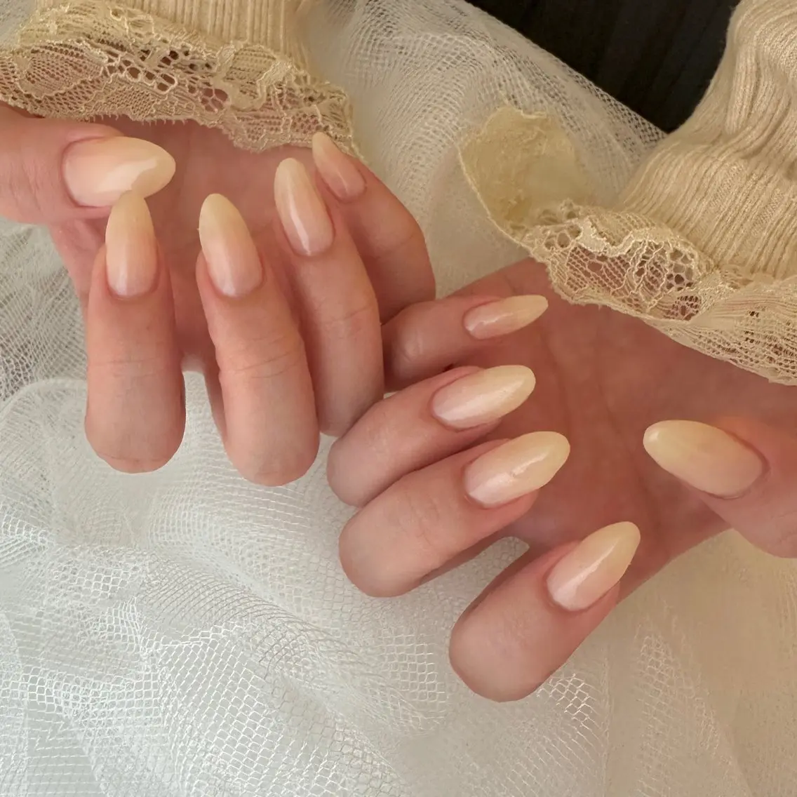 〈 オフなし 〉ワンカラー＆ラメグラデーション🌼の写真
