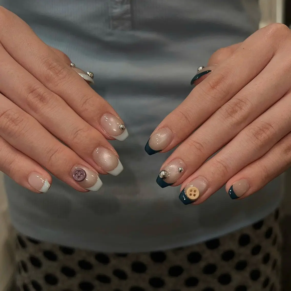 ネイル アートネイル オーロラネイル フレンチネイル ジェルネイル グラデーション ハンドネイル Sora nail 長さ出し専門店のネイルデザイン