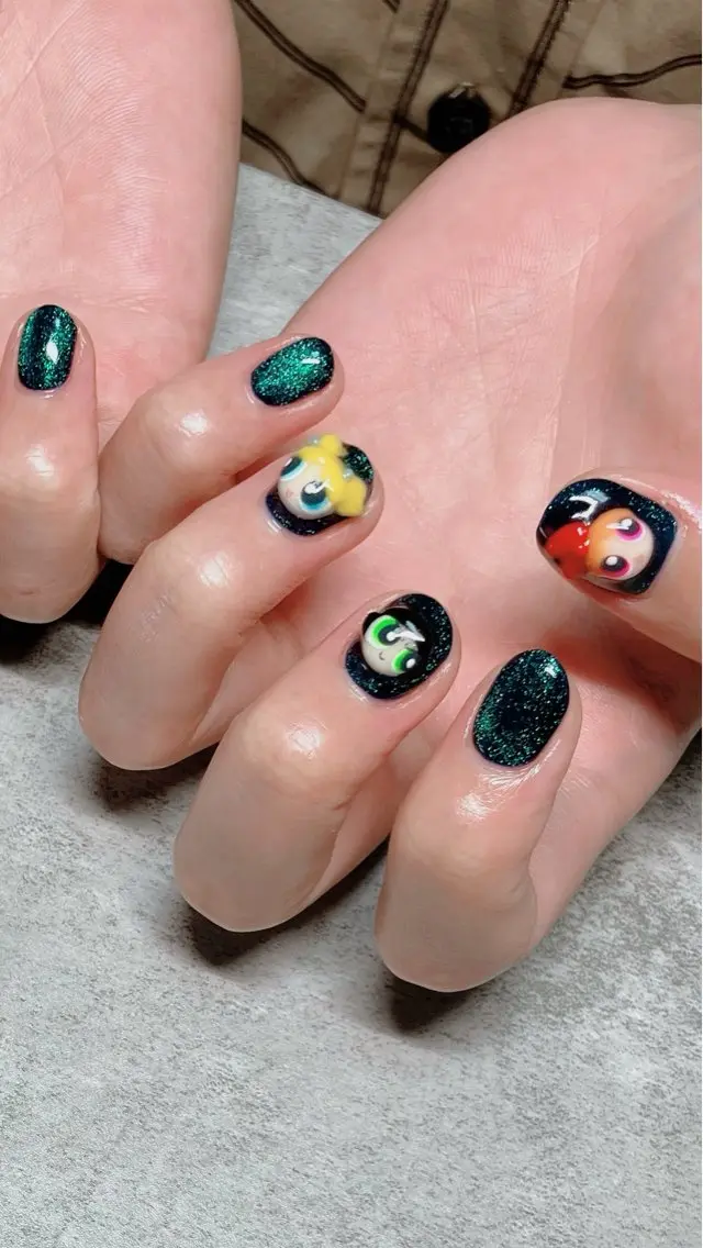 ネイル ハンドネイル ハンドケア shino🌟 痛ネイルのネイルデザイン
