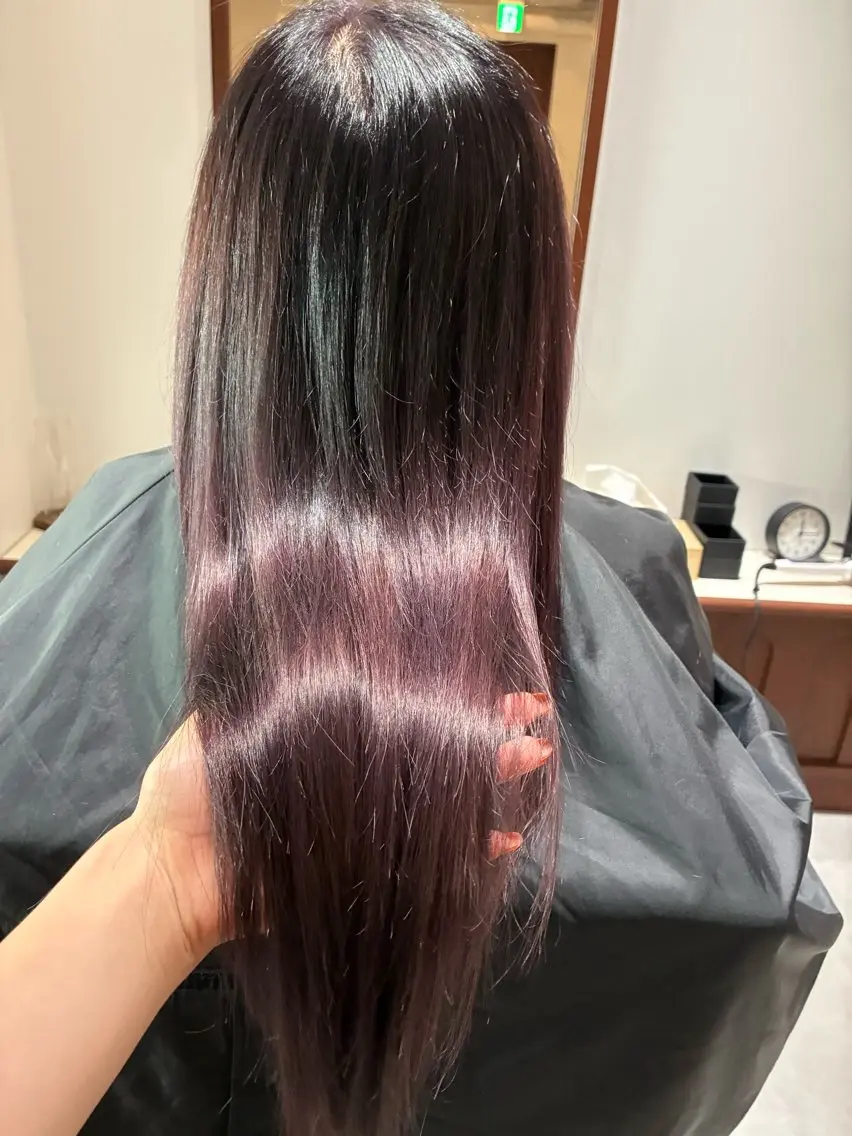 ミディアム カラー ヘアアレンジ ヘアカラー トリートメント 💟Opus // Mizuki🐕のヘアスタイル