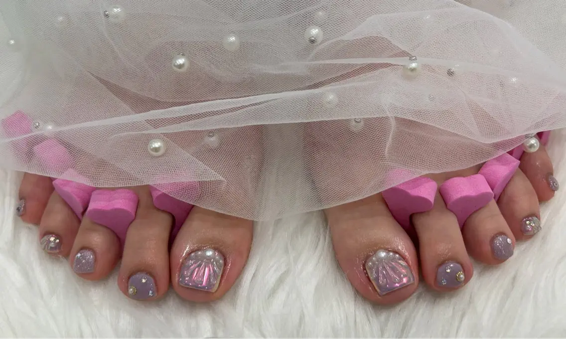 ネイル フットネイル Mermaid Nail saraのネイルデザイン