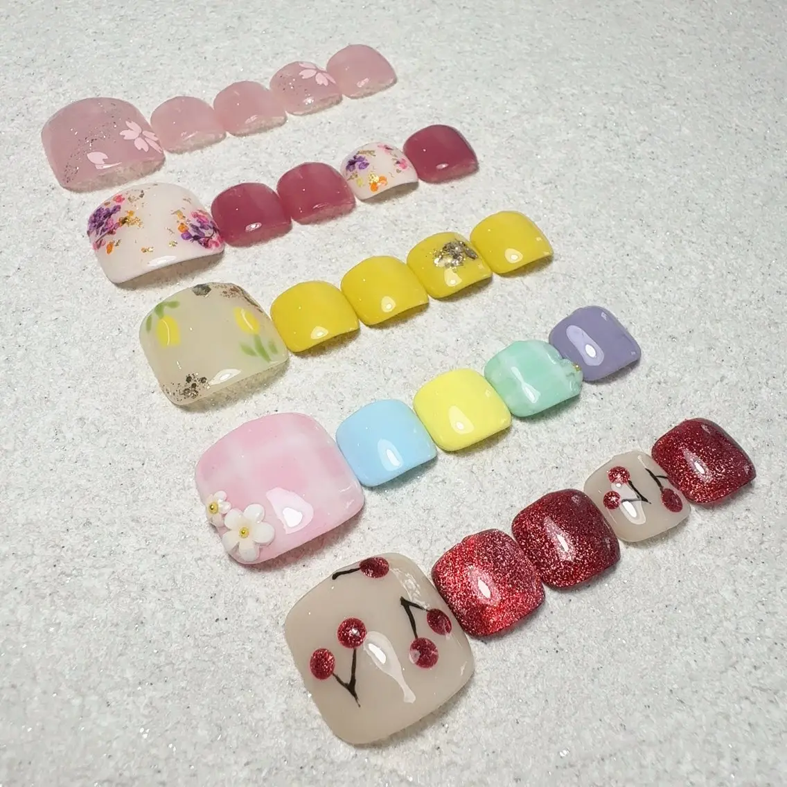 ネイル フットネイル 春ネイル Li-fra MIZUKIのネイルデザイン