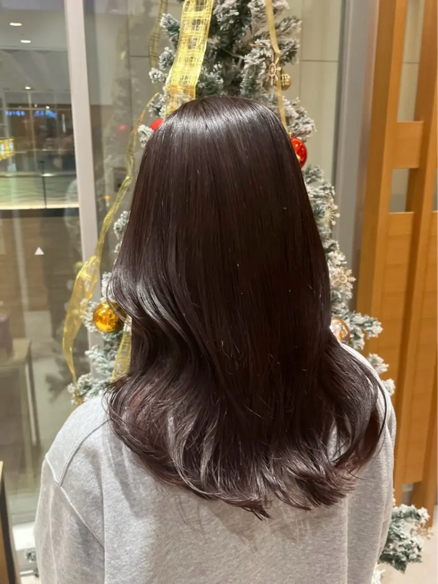 ミディアム カラー カット ヘアカラー トリートメント 酸性ストレート🫧 パーマ💫／ヒロトのヘアスタイル
